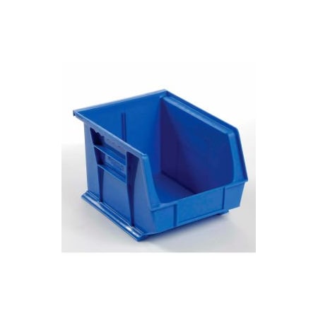 Quantum Storage Systems Hang & Stack Storage Bin, Plastic, Blue, 6 PK QUS239BL